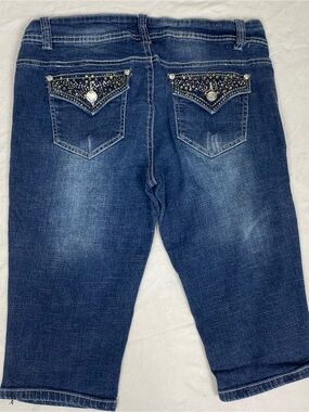 Embellished Dark Blue Denim Women’s Jeans